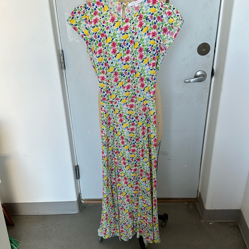 Olivaceous Floral Dress